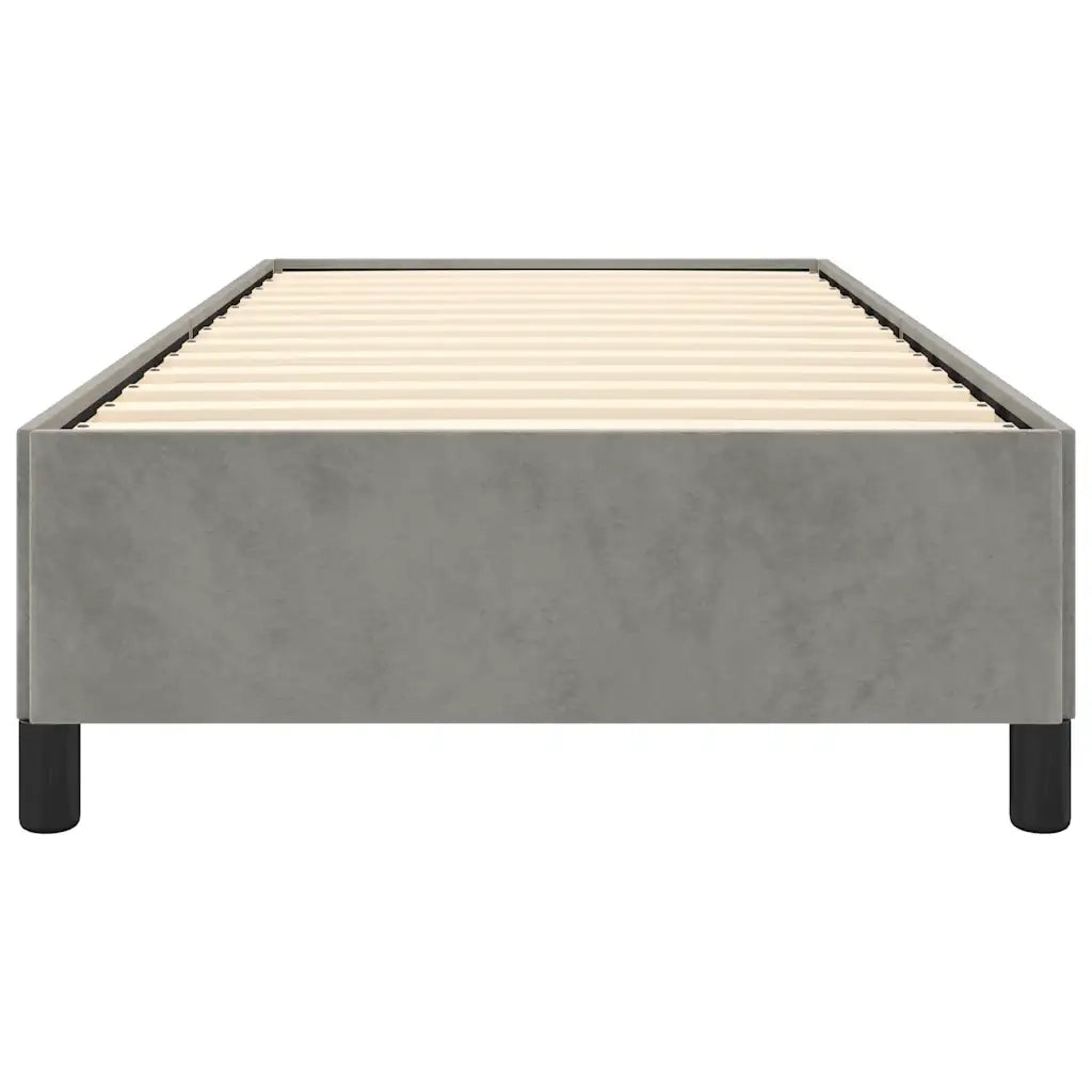Struttura letto senza Materasso Grigio Chiaro 100x203 cm singolo XL Velluto 347351