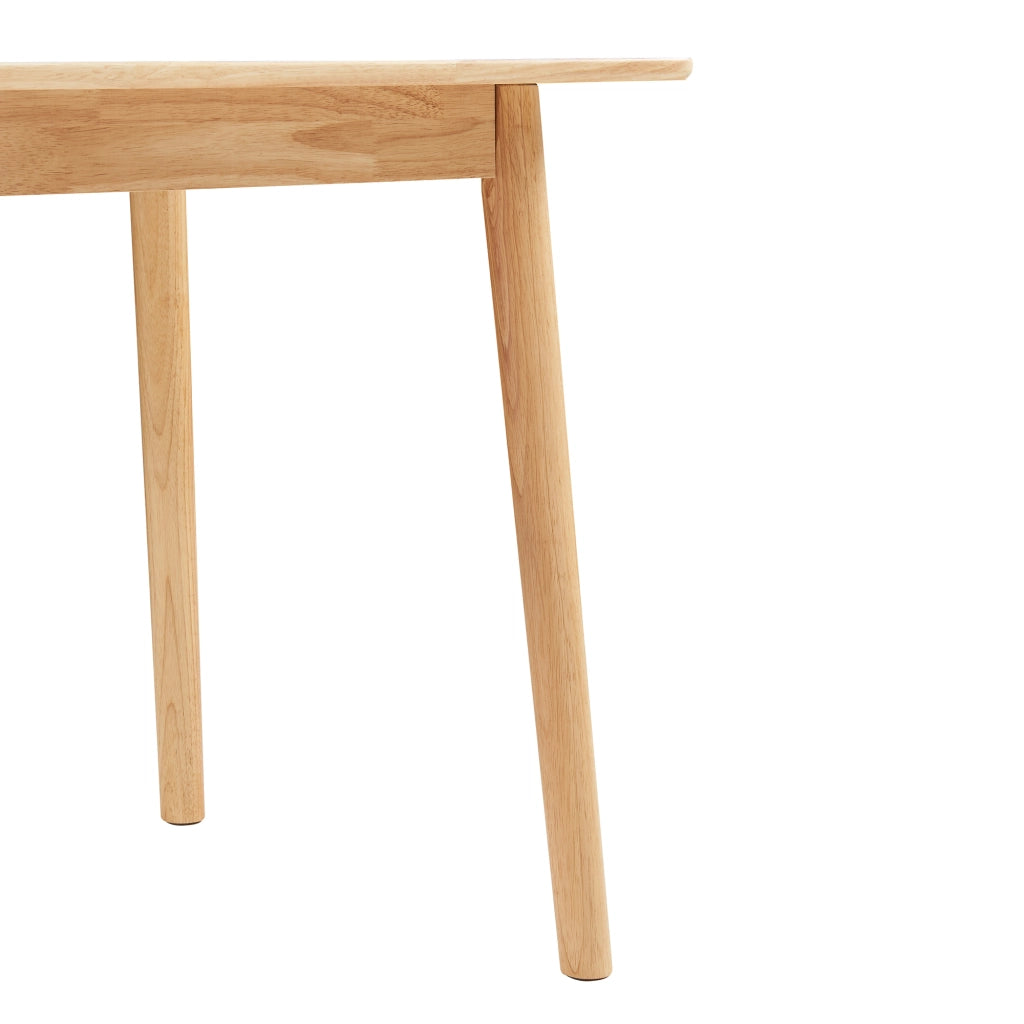 Tavolo da Pranzo Klijori Tavolo da Cucina in Legno di Hevea 75x75 cm color Naturale [en.casa]