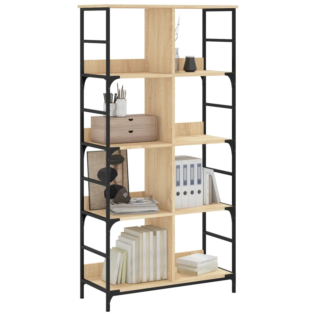 Libreria Rovere Sonoma 78,5x33x153 cm in Legno Multistrato 835255