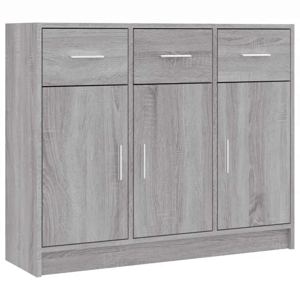 Credenza-Buffet-Armadio da cucina Grigio Sonoma 91x28x75 cm in Legno Multistrato