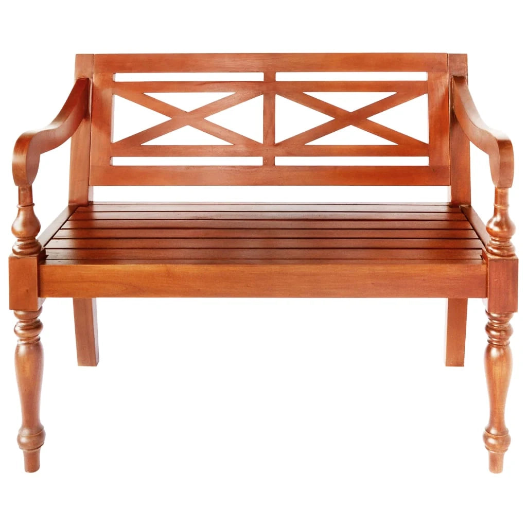 Panca/panca Batavia 98 x 50 x 82 cm legno massello di mogano marrone scuro 02_0010924