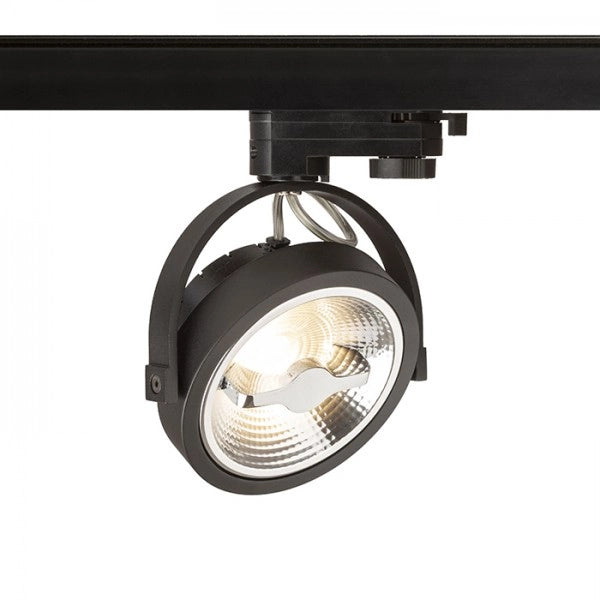 Faretto applique KELLY LED per binario trifase Nero 230V LED 12W 24Â° 3000K