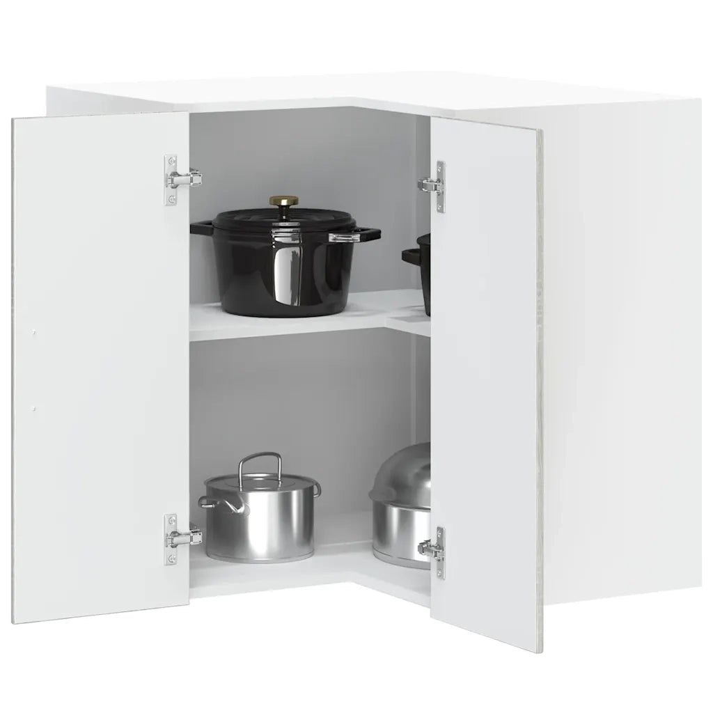 vidaXL Pensile da Cucina ad Angolo Porto Grigio Sonoma in Truciolato