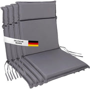 Set di cuscini per giardino da 4 pezzi - Progettazione ergonomico - Alta schiena - Resistente ai raggi UV - Impermeabile - 99 x 45 cm - Pieno di schiuma spesso - Cuscino da sedere