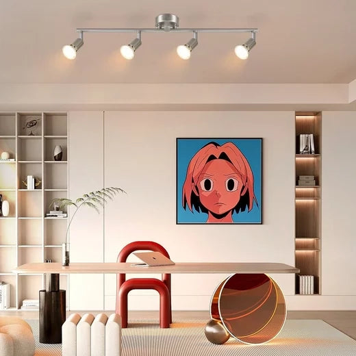 ZMH Faretto da soffitto 4 fiamme GU10 moderni orientabili per soggiorno camera letto