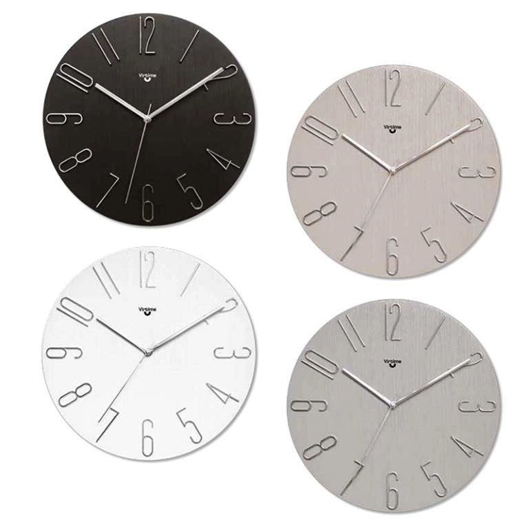 1 Pezzo Orologio da Parete Maxi Lancette a Vista 36 cm 4 Colori