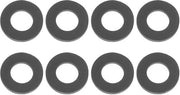 Afdichting siliconica a 8 mm di diametro interno, 16 mm di diametro esterno, 8 pezzi, O-ring afdichting, sostegno per tubi di doccia, per tubi di acqua calda e fredda, nero