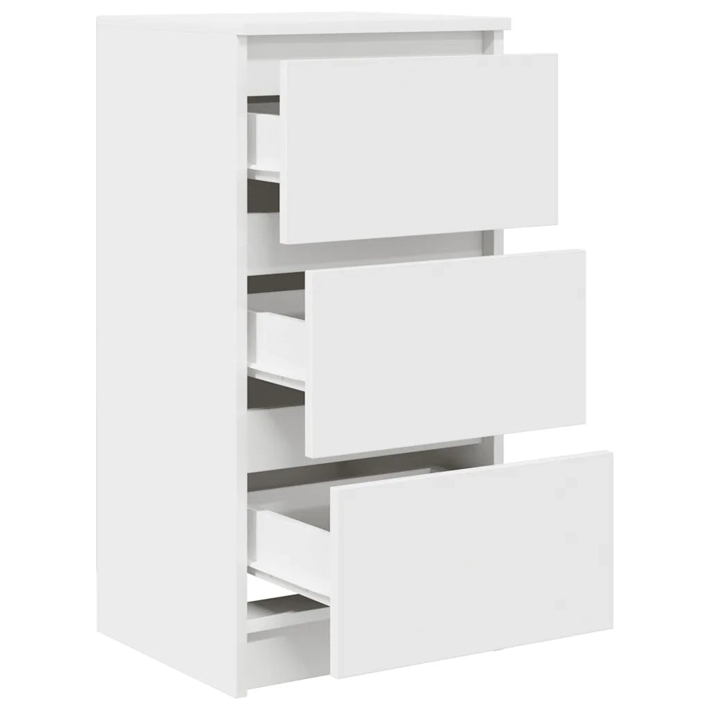 Credenza Bianca 37,5x35x76 cm in Legno Multistrato