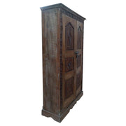 Armadio in legno marrone 124x41x212h