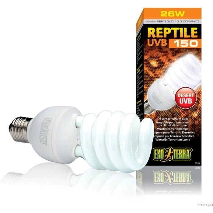 Lampada fluorescente compatta UVB per terrario - EXO TERRA - Rettile UVB 150 - Clima desertico 26W