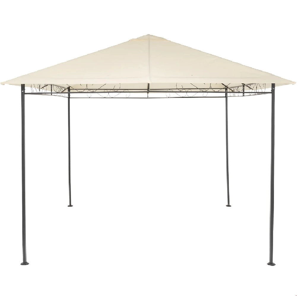 Gazebo Da Giardino 3x3 MT Struttura Metallo Verniciato Tessuto Ecrù Air-Vent