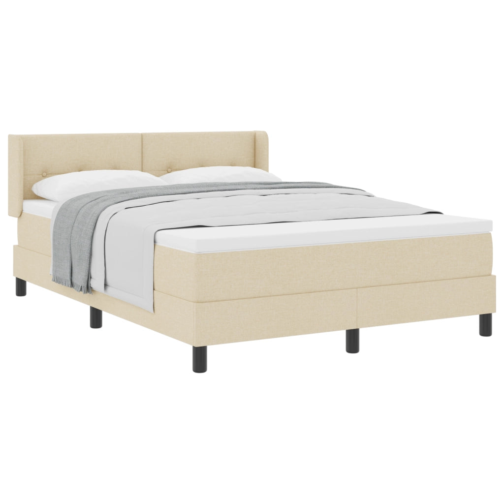 Letto box spring  con materasso panna 140x200 cm