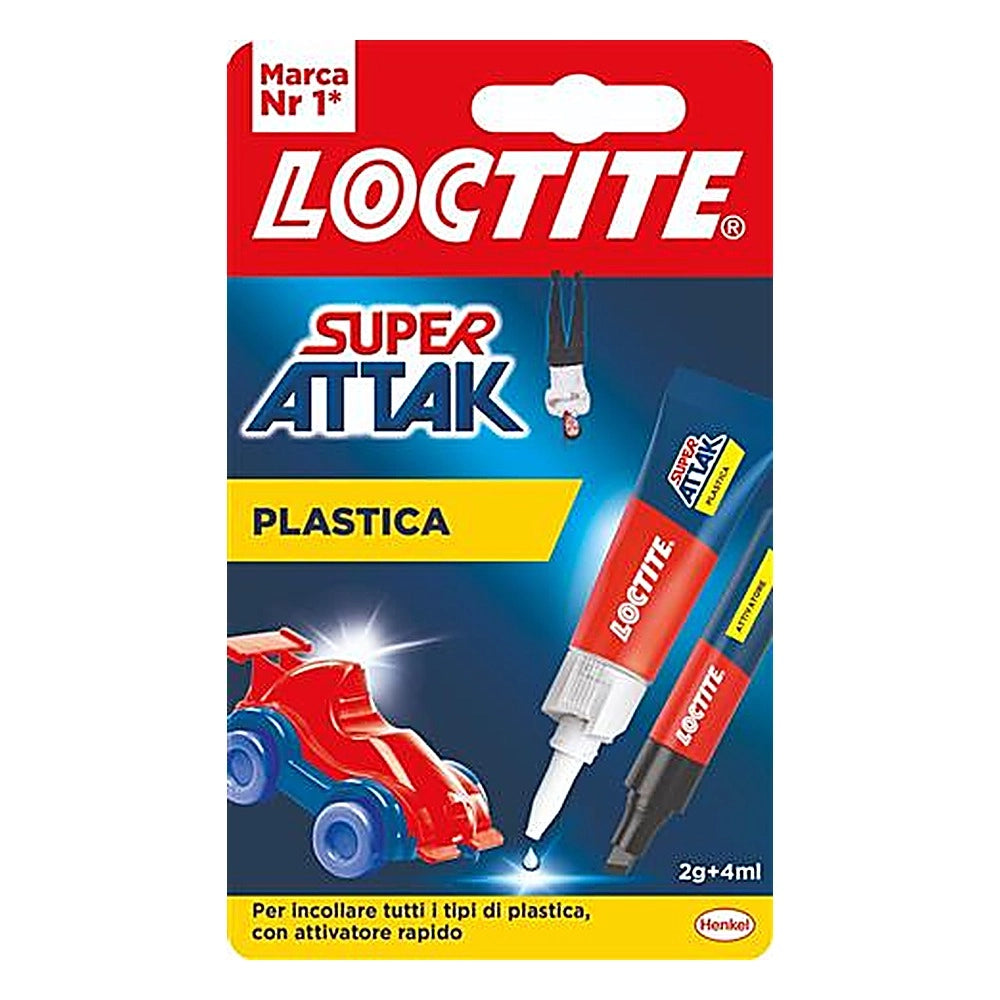 Colla super attak plastica 2 g + attivatore 4 ml