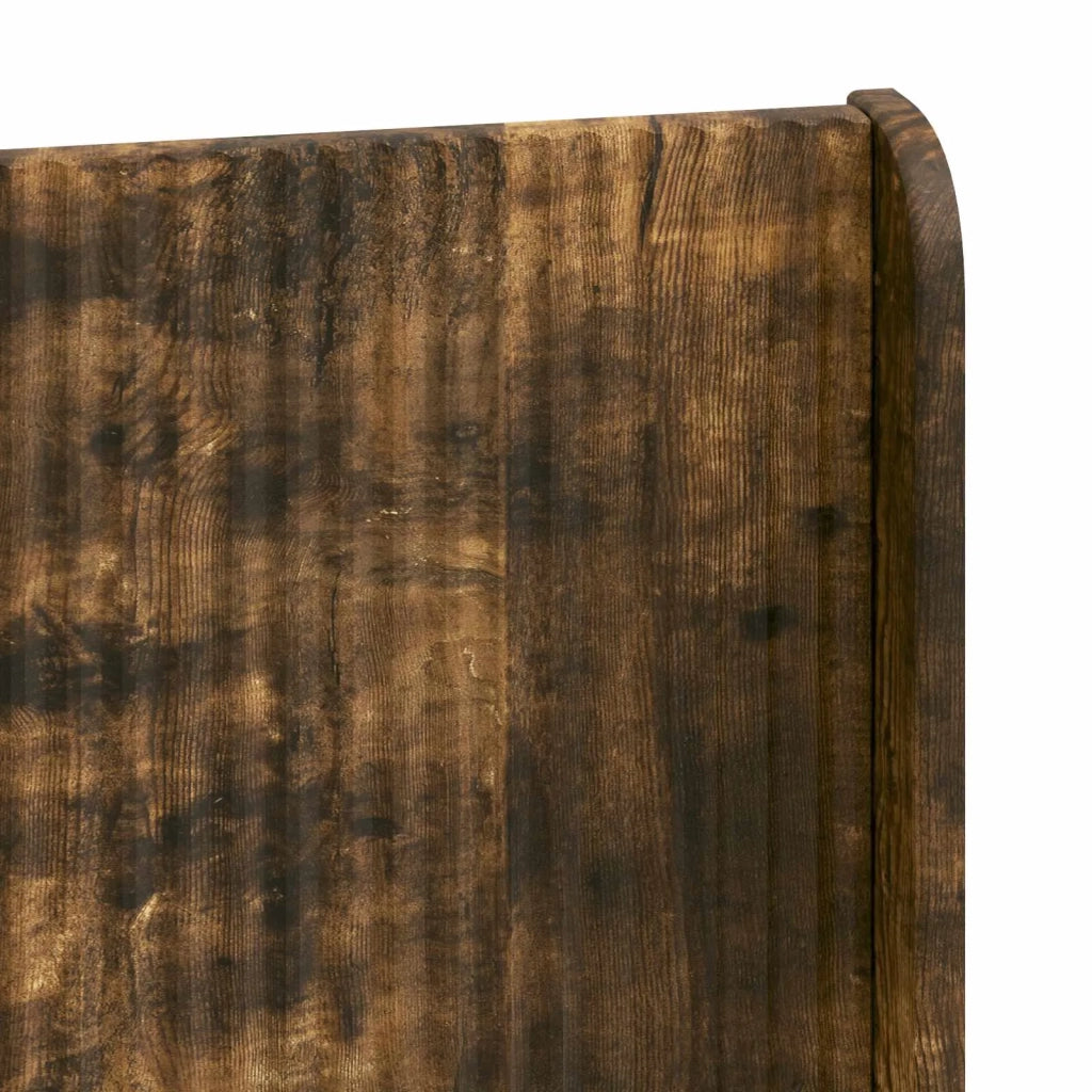 Struttura del letto con stoccaggio e testata Rovere Fumo 3414077