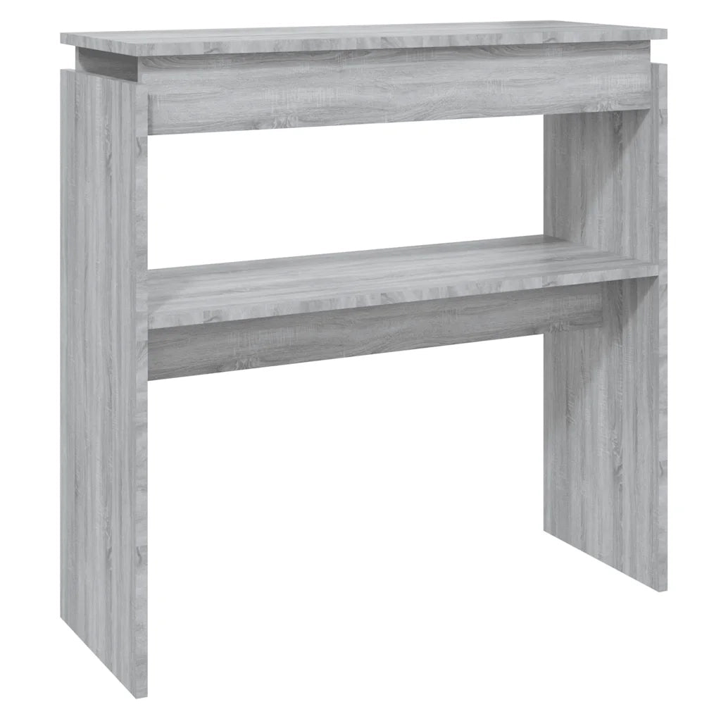 Tavolino Consolle | Tavolo d'Ingresso Grigio Sonoma 80x30x80 cm Legno Multistrato