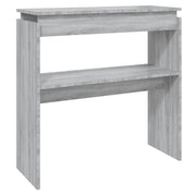Tavolino Consolle | Tavolo d'Ingresso Grigio Sonoma 80x30x80 cm Legno Multistrato