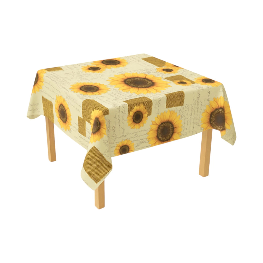 Rotolo tovaglia decorativa in PVC – modello girasole Materiale: PVC con supporto tessile (45 g/m²)  Dimensioni rotolo: 1,37 × 20 m Breckner Germany