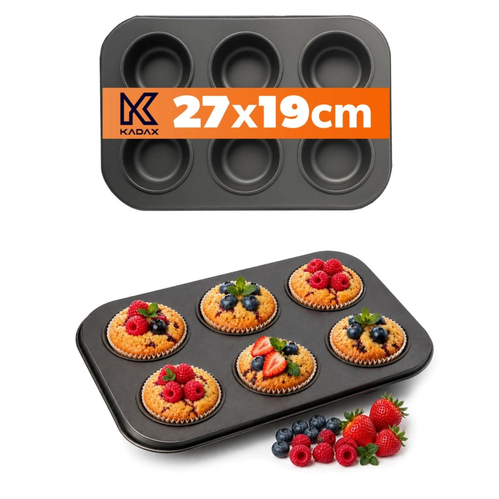 Teglia da forno KADAX per muffin, cupcake, pirottini, tazze, vassoio, forma