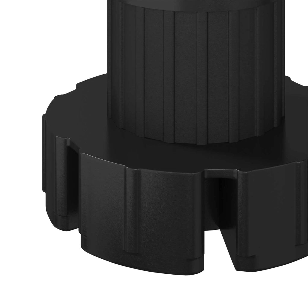 Piedini per mobili Regolabile 12 pcs Nero 46 x 46 x 128 mm PP