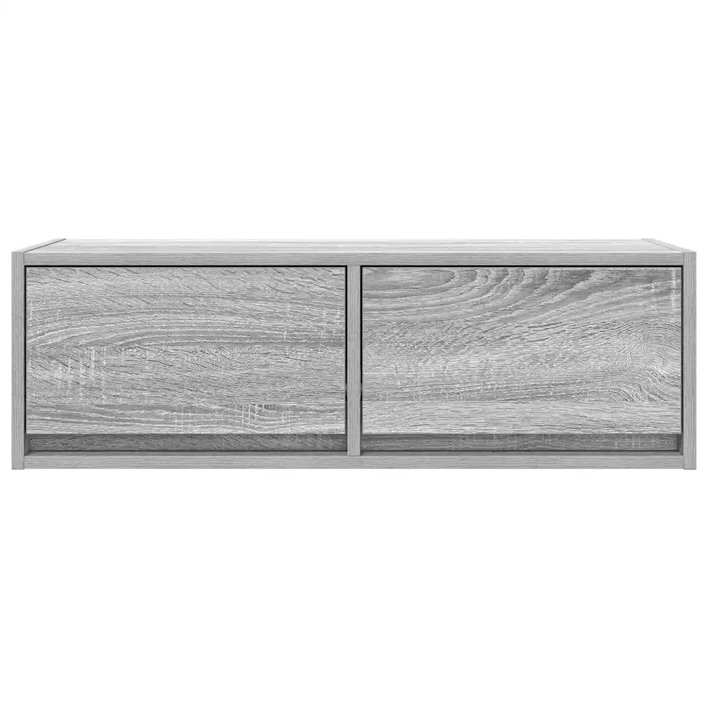 Mobile Porta TV Grigio Sonoma 80x31x25,5 cm Legno Multistrato