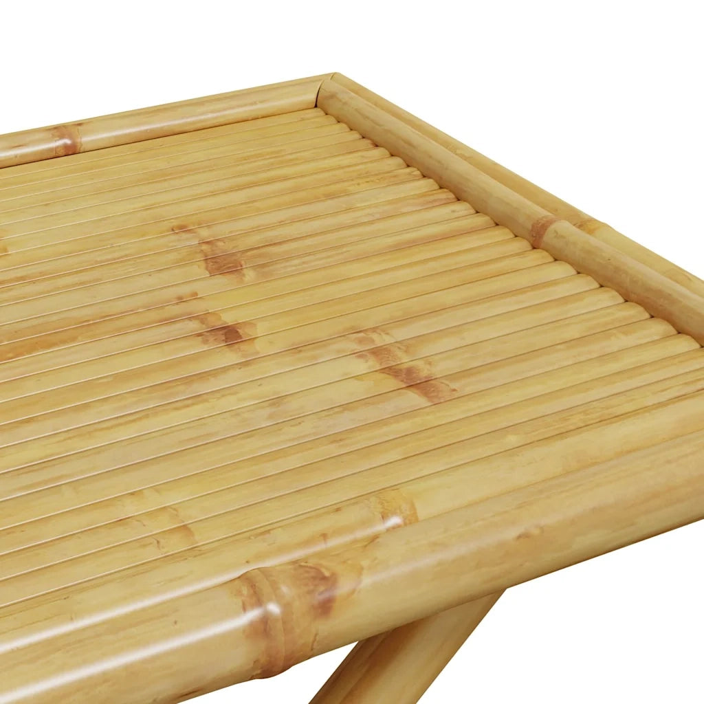 Tavolo da Giardino Pieghevole 110x55x75 cm in BambÃ¹