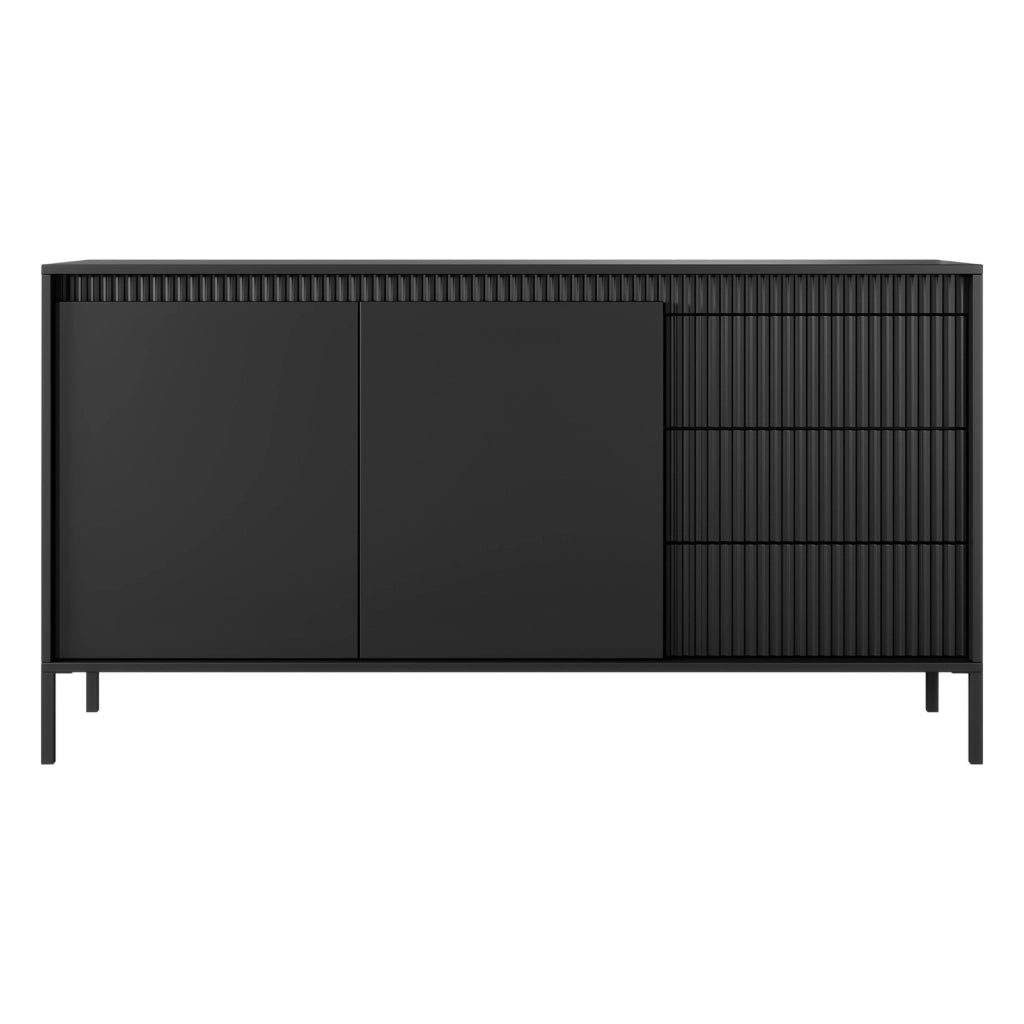 Madia Hatomo, Credenza 3 Cassetti, 154x40x81h cm Beige