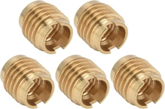 5 Stuks Messing Draad Handvatmoeren per Bier Tap - Installazione Manuale per Birra Fai da Te