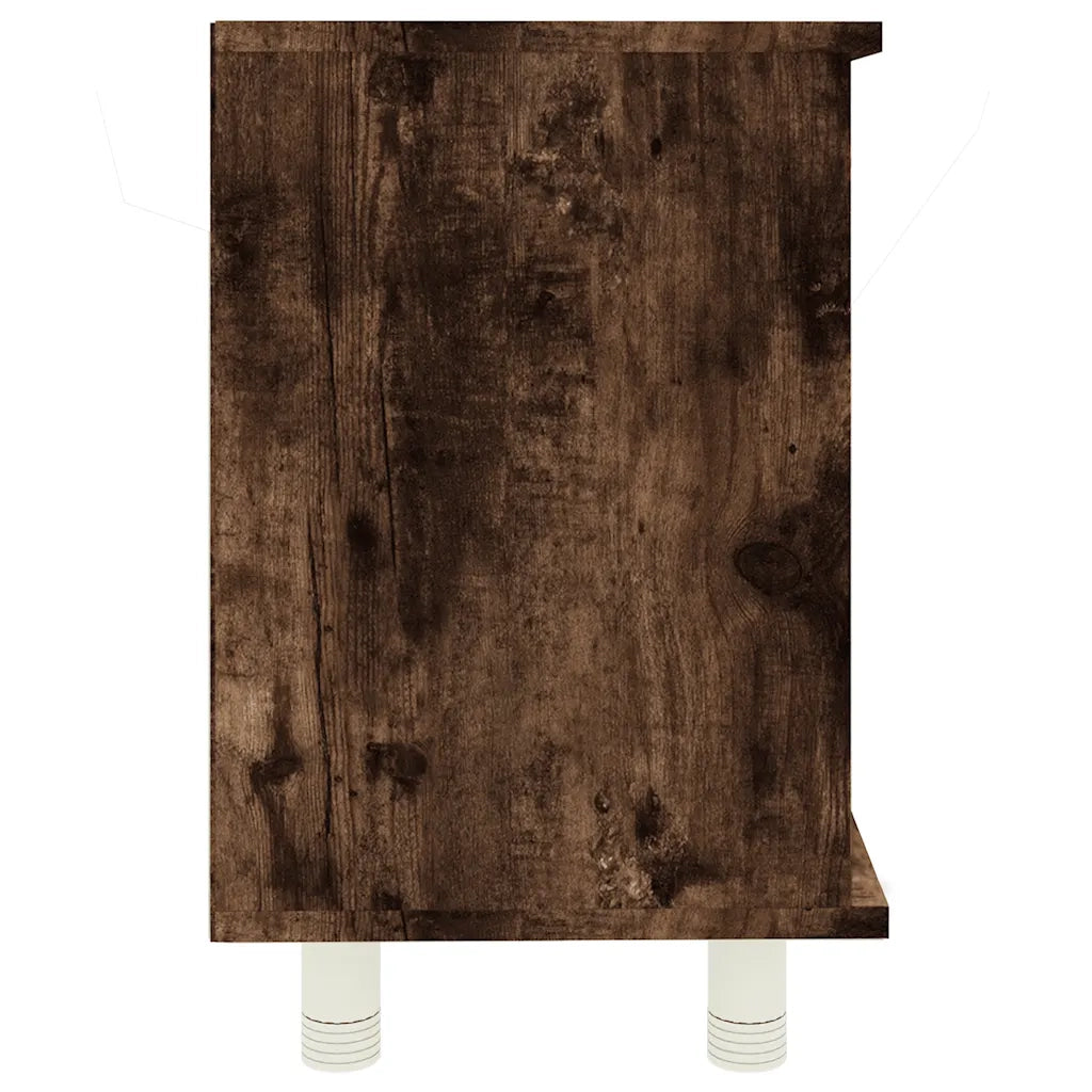 Armadietto Bagno | Armadio da bagno Rovere Fumo 60x32x53,5 cm in Legno Multistrato
