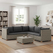6 pz Set Lounge in Rattan con Cuscini GENDT Rattan naturale 3429853