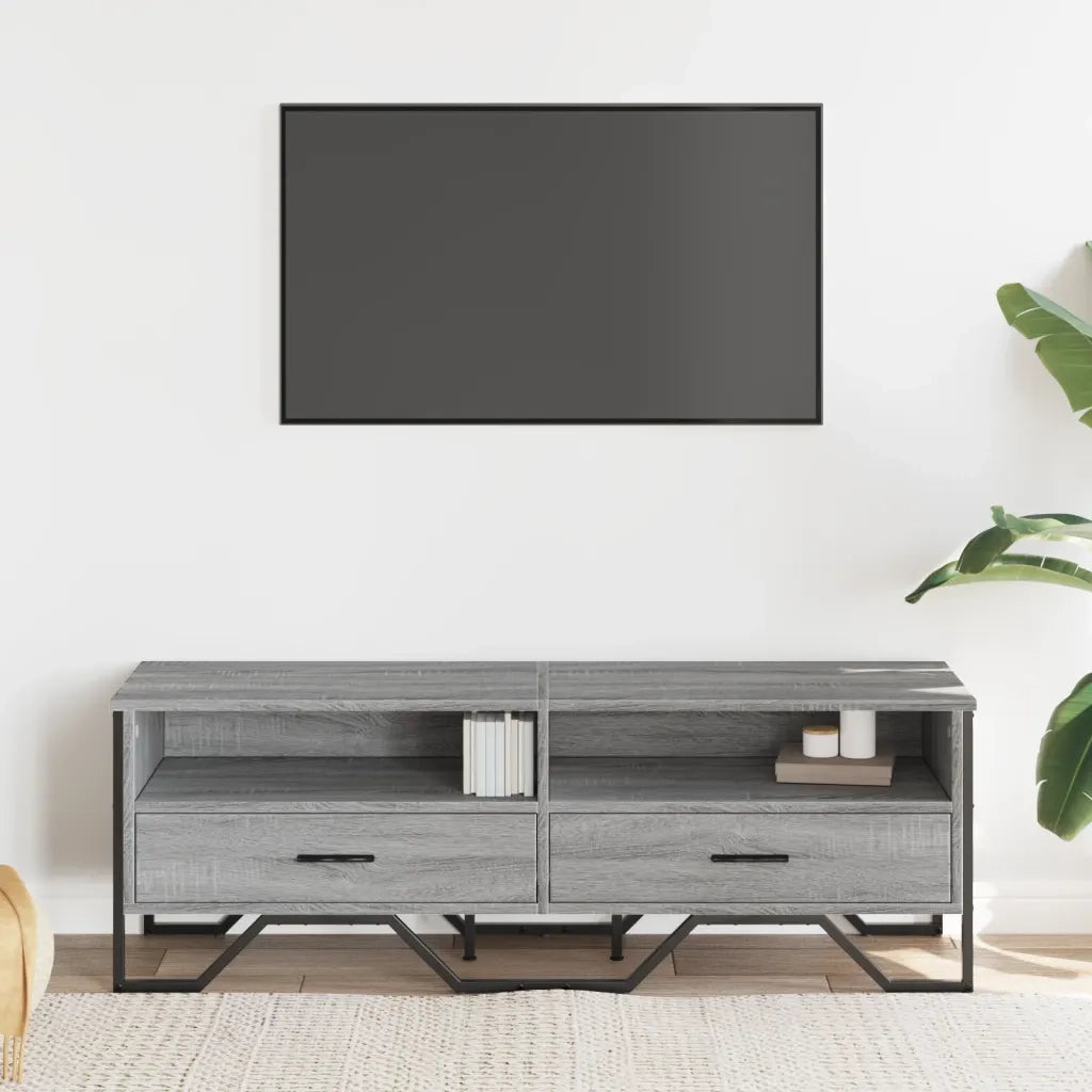 vidaXL Mobile Porta TV Grigio Sonoma 122x34x41cm in Legno Multistrato