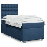 Giroletto a Molle con Materasso Blu 90x190 cm in Tessuto 3292663