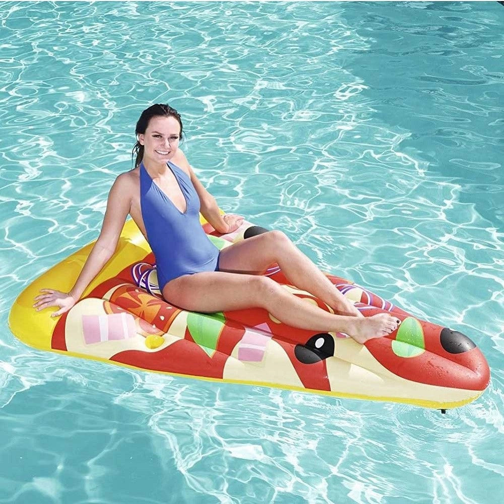 Trade Shop - Materassino Isola Gonfiabile Trancio Pizza Mare Piscina 188 X 130 Cm -