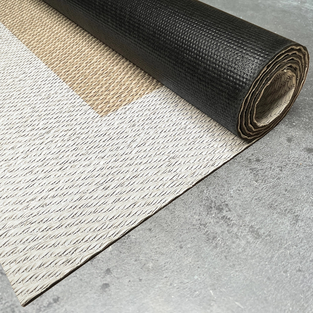 Tappeto vinilico di alta qualità beige bianco 60x90