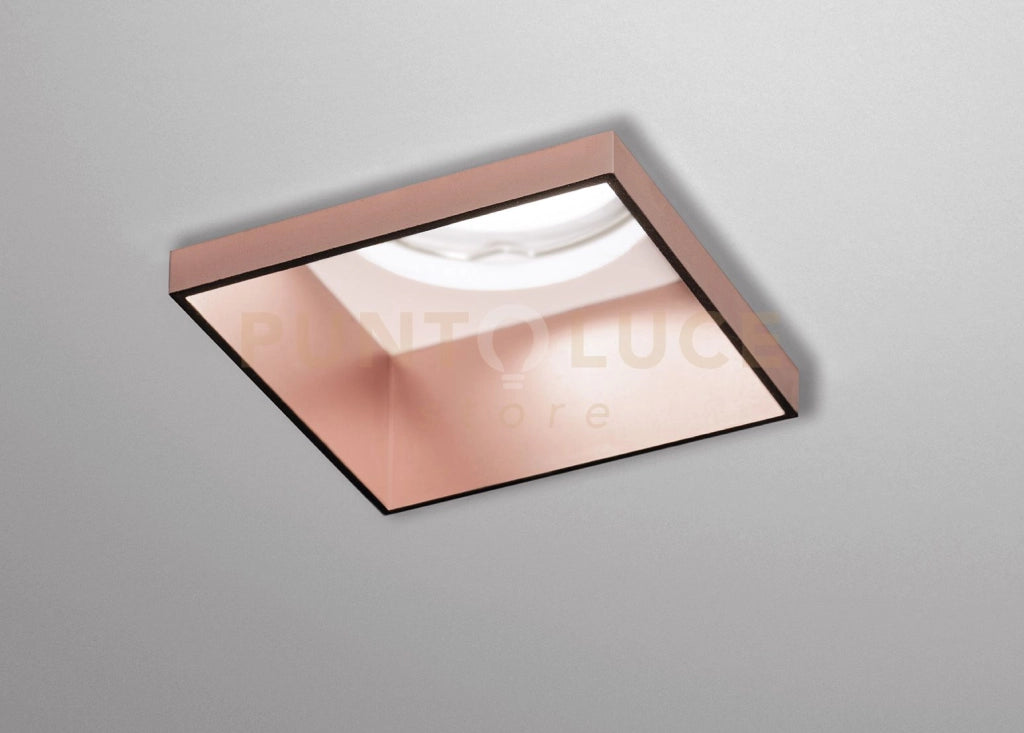 ELIS faretto da Incasso 1 Luce Rame d. 110mm in gesso e alluminio