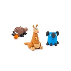 Hey Clay Animali australini, Set cretivo Ornitorinco canguro koala, Mandelli, Eta 3+