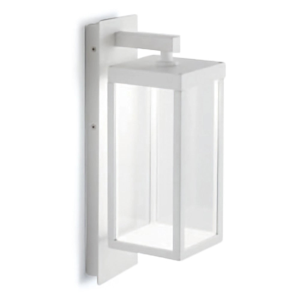 Applique LED GES770C per esterni 13W 3000K 700lm in alluminio bianco IP54 fascio 120 gradi - Gealuce