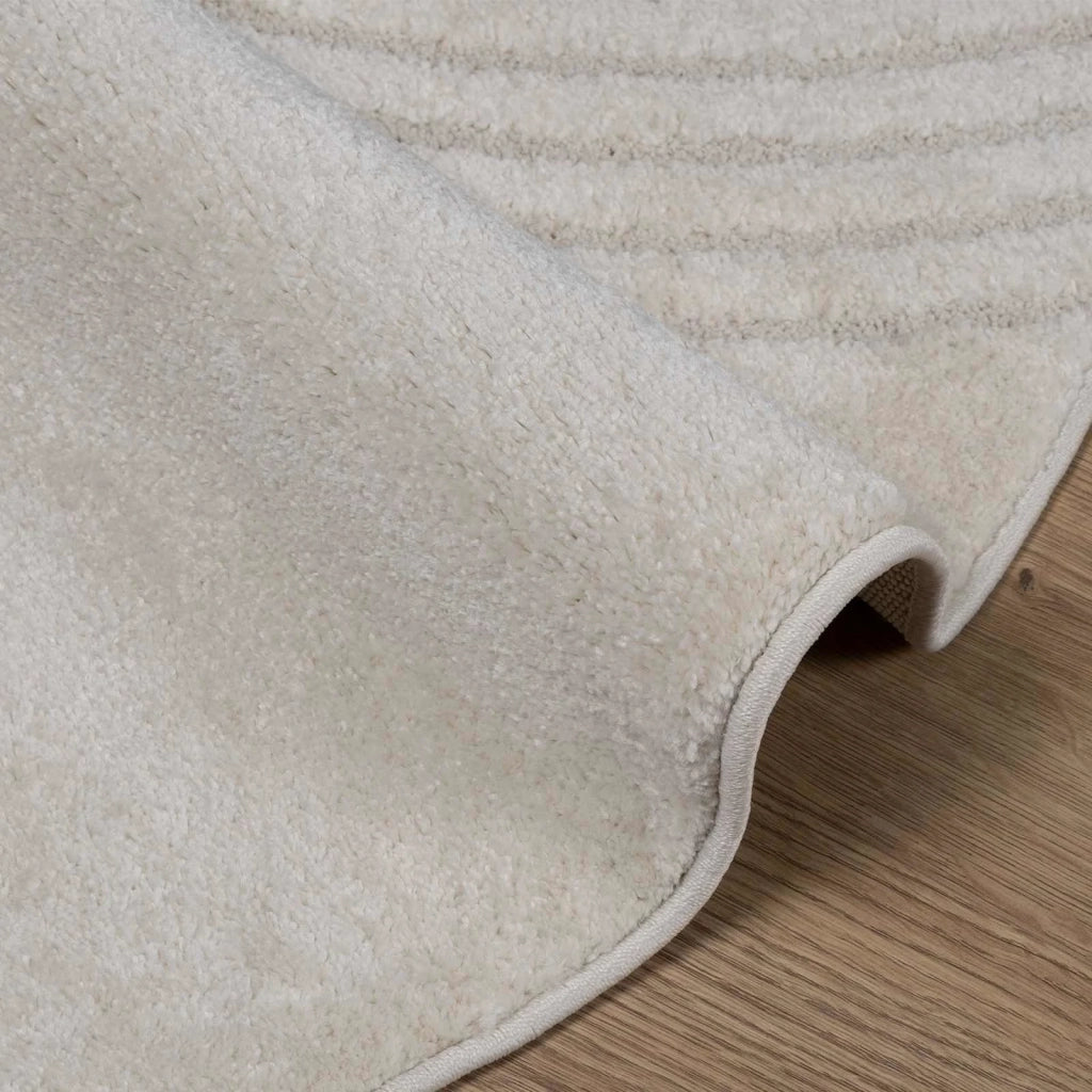 Tappeti per area Rotondo GALATI Crema Ø 120 CM Poliestere 42022801