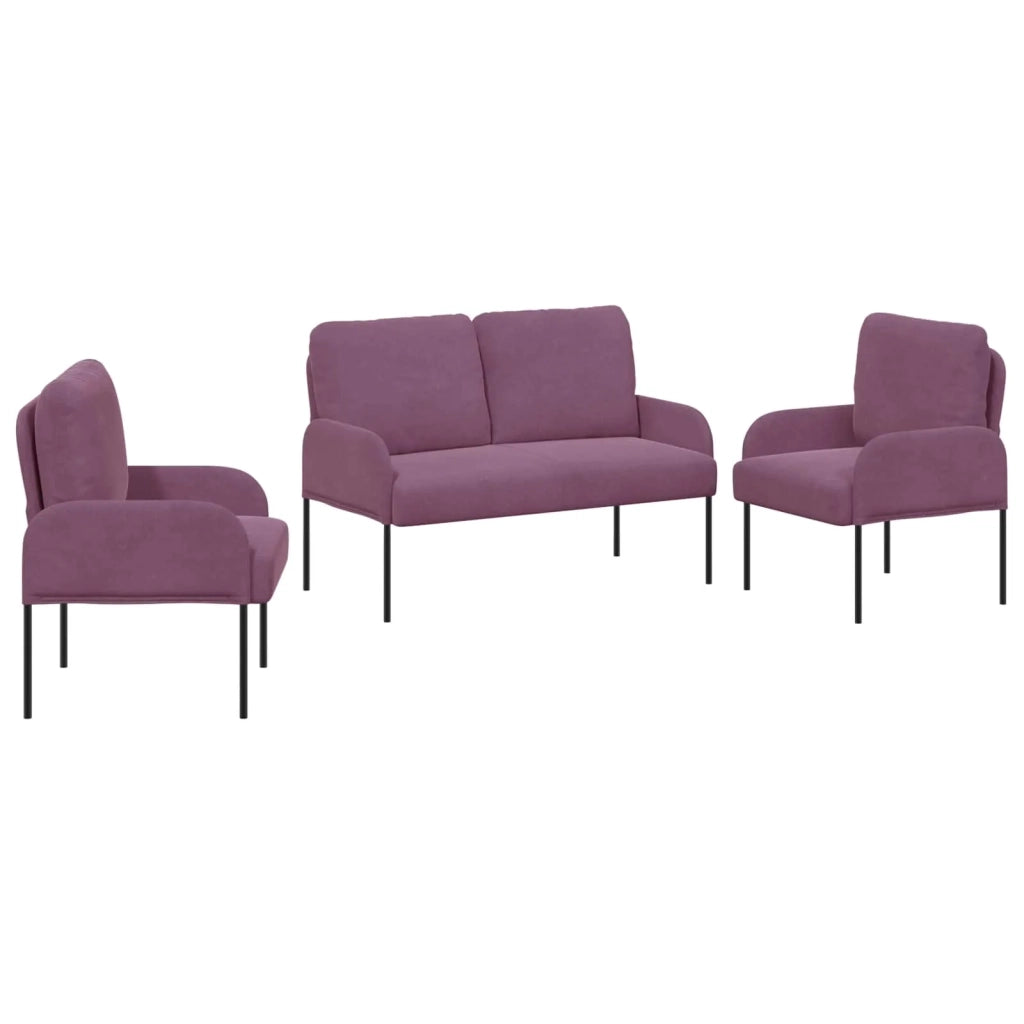Set divani 3 pcs Viola 115 x 56 x 80 cm Legno compensato 3406224