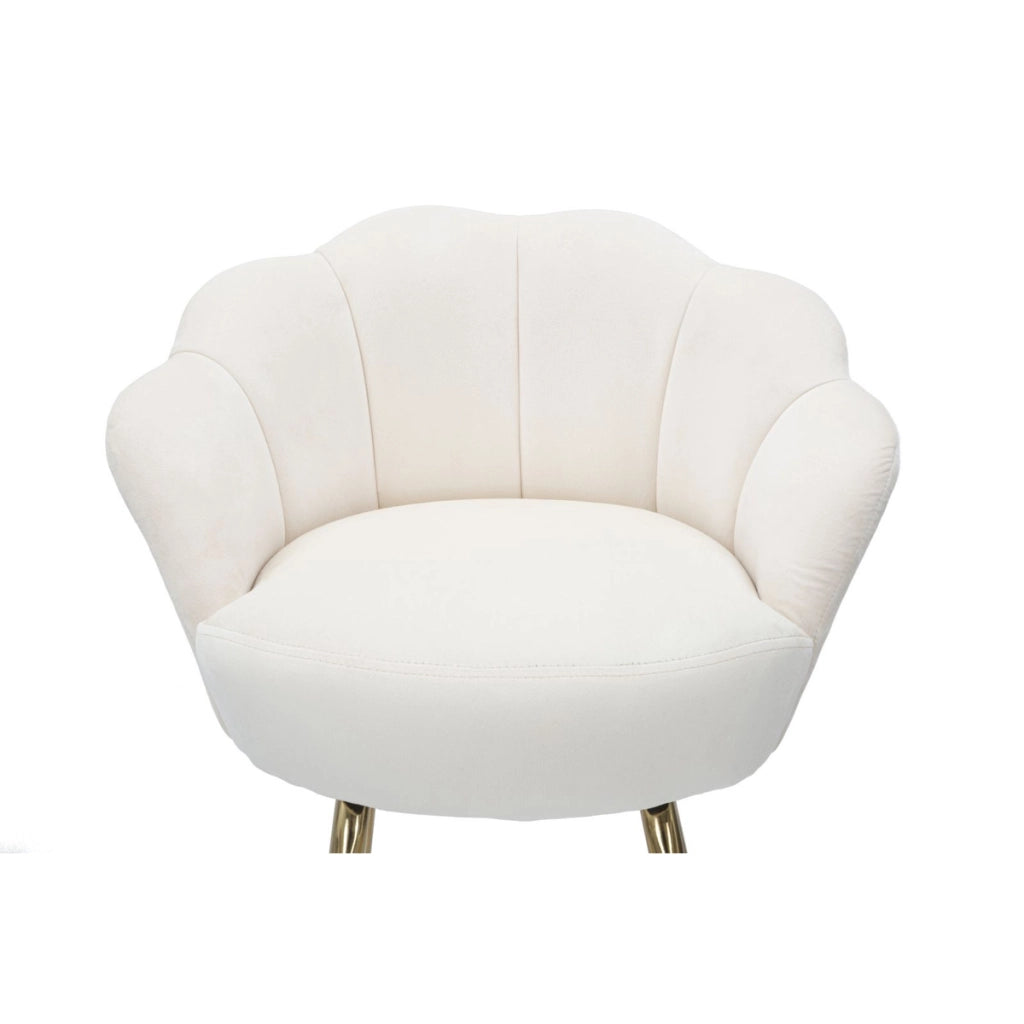 Sgabello Alto VKH451, Beige, Metallo, 55x53x110 cm
