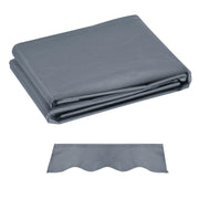 Telo di Ricambio per Tenda Parasole Retrattile 4x3 m in Poliestere Anti UV 50+ Grigio