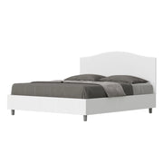 Letto Matrimoniale 160x190 cm con Rete e Contenitore Grace Bianco