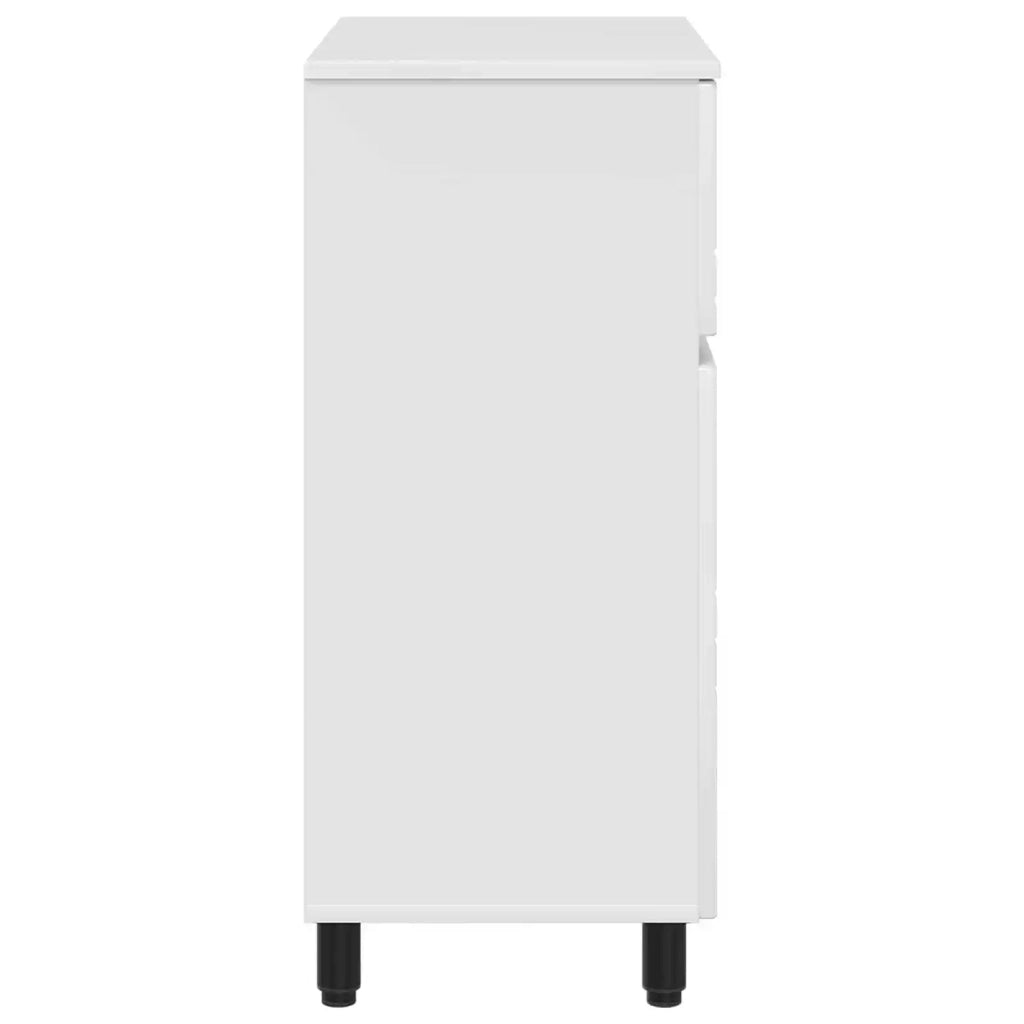 Mobiletto da bagno Bianco Lucido 60 x 35 x 80 cm