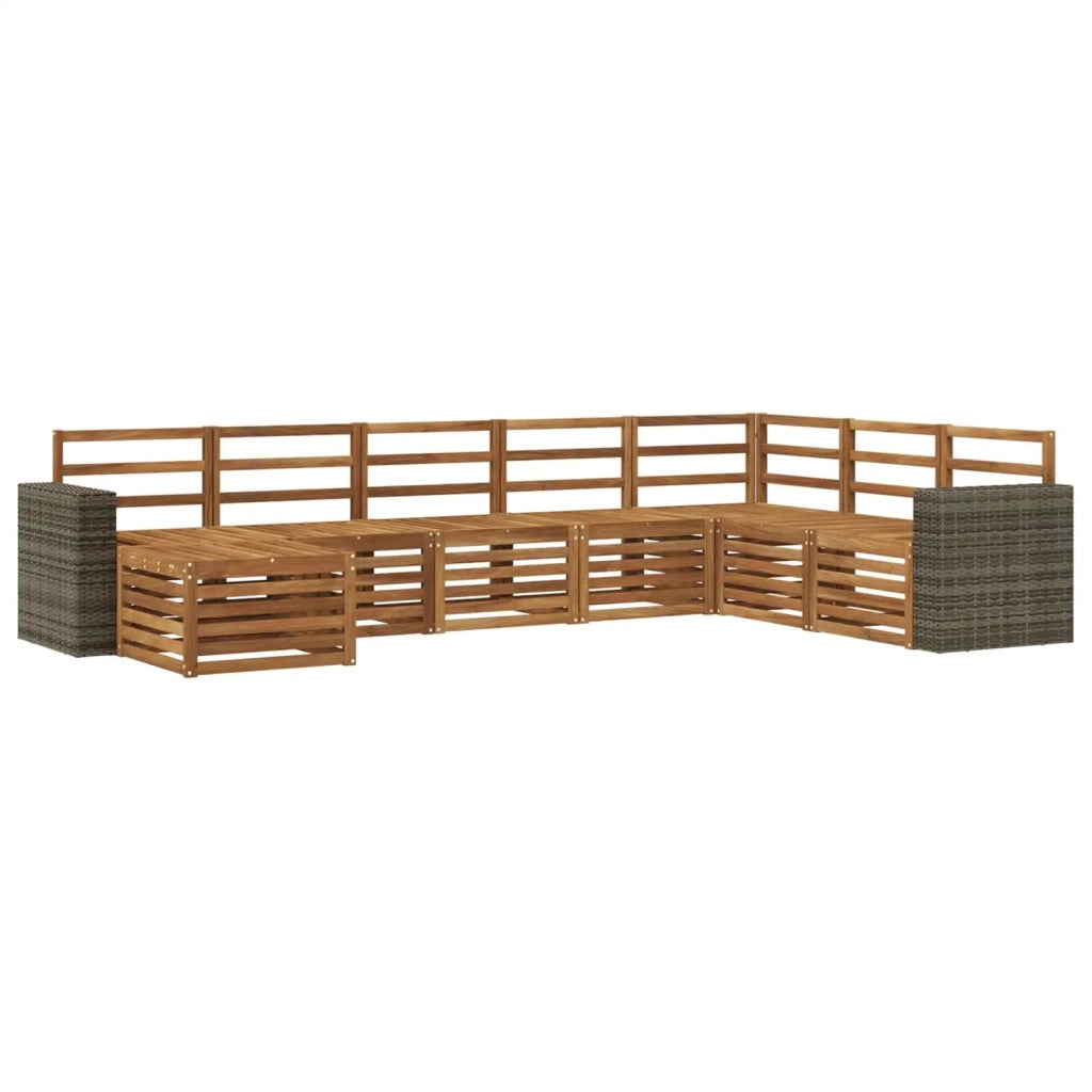 Set di divani da esterno 8 pcs Naturale 3384725