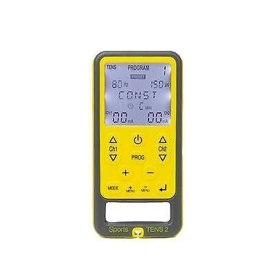 TensCare Sport Tens 2 stimolatore di muscolo elettronico Piastra adesiva Grigio, Giallo