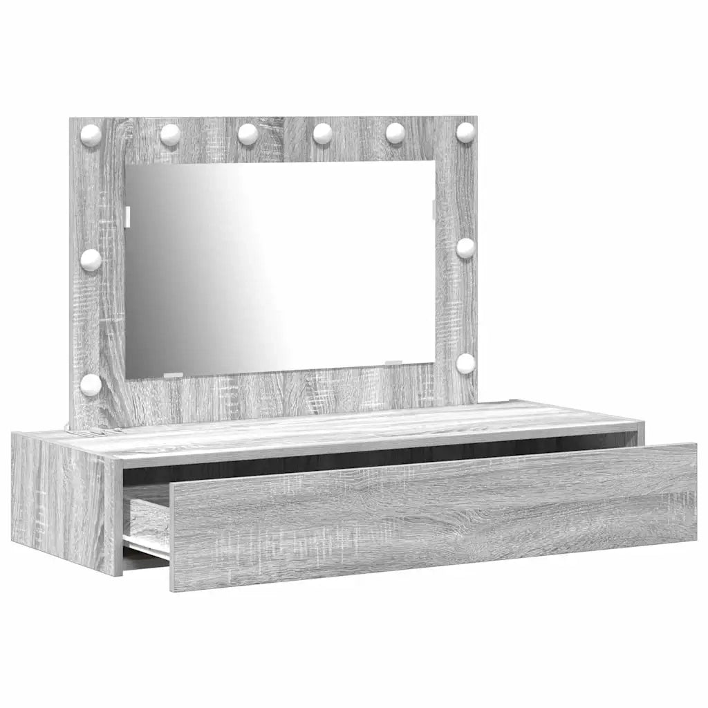 Toeletta | Tavolo da Trucco Grigio 100 x 40 x 70 cm Legno multistrato