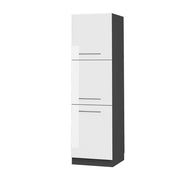 Vicco Mobile per forno da incasso Bianco lucido 60 cm
