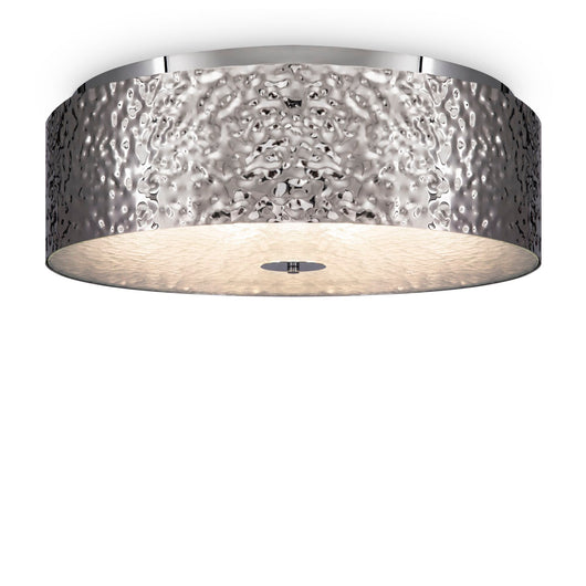 Plafoniera Modern in Metallo Ripple Cromo