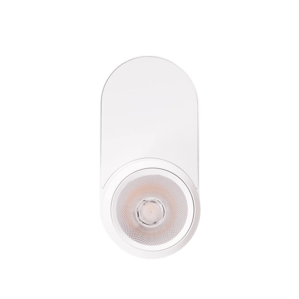 Faretto soffitto orientabile ovale bianco LED 10W Zeus