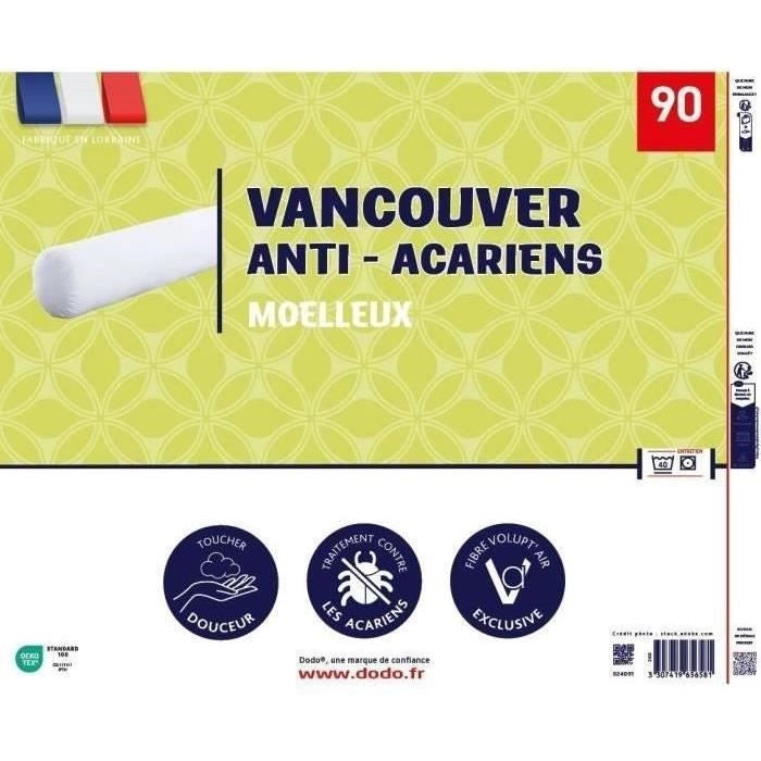 Cuscino VANCOUVER 90 cm - antiacaro - 100% Poliestere - DODO
