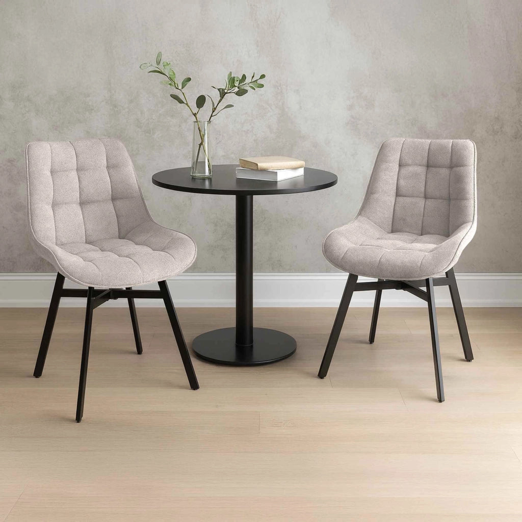 Sedia da Pranzo Colby crema,Tessuto